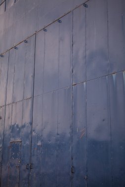 eski mavi metal doku