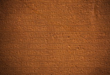 Egyptian hieroglyph in Louvre museum