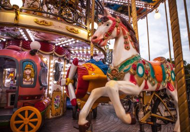 Merry-Go-Round (carousel) in Paris clipart
