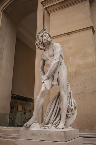 Sculpture hall of Louvre museum, Paris — Stock Photo, Image