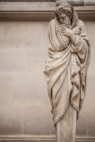 Salão de esculturas do Museu do Louvre, Paris — Fotografia de Stock