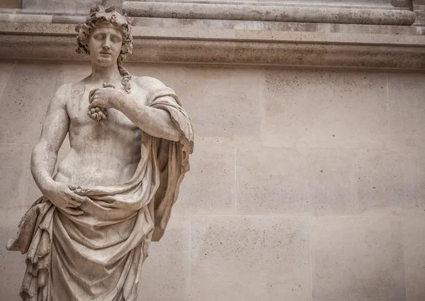 Sculptuur zaal van het Louvre museum, Parijs — Stockfoto