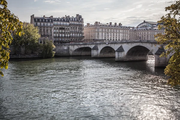 Paris'te Seine üzerinde köprü