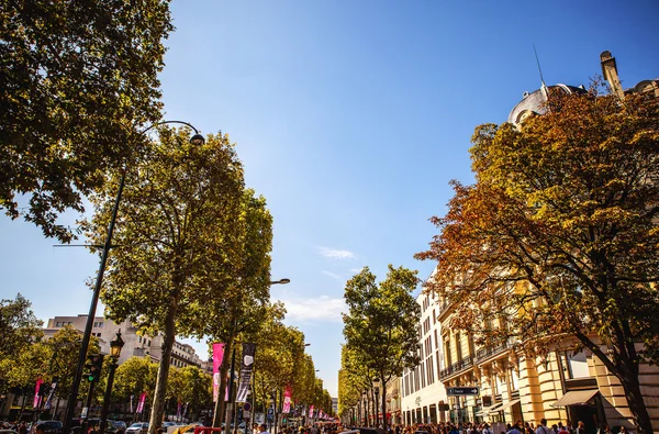 Champs Elysee na hora de verão — Fotografia de Stock