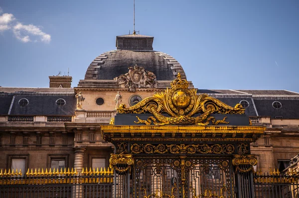 Gates of palace of justice in Paris Royalty Free Stock Images