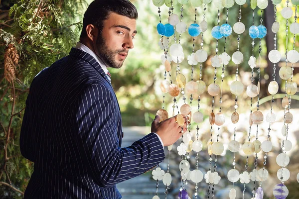 Young handsome fashionable man — Stock Photo, Image