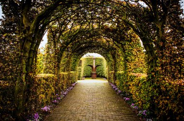 Muiderslot kale eski park topluluğu