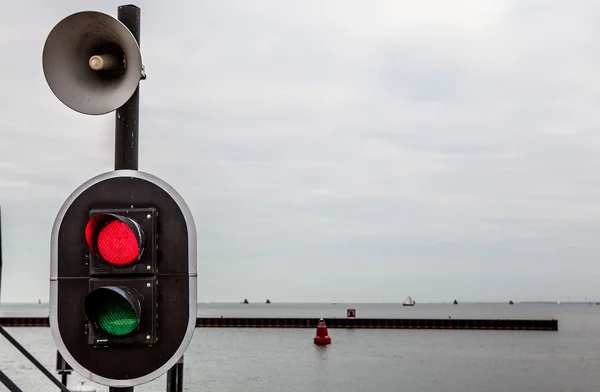 Vatten trafikljus — Stockfoto