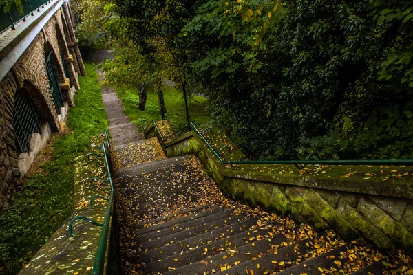 Staircase In Park In Luxembourg — Stock Photo, Image