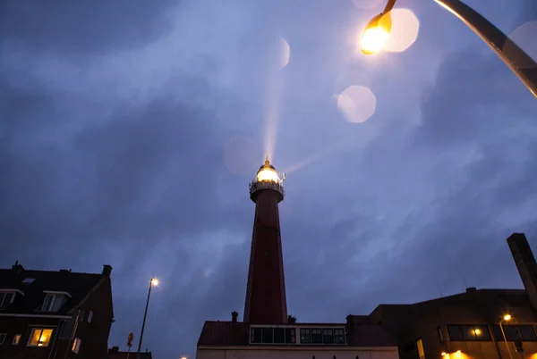 侯格 vuurtoren 范福柯整理灯塔 — 图库照片