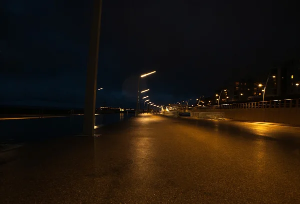 Street at night at Hague — Stock Photo, Image