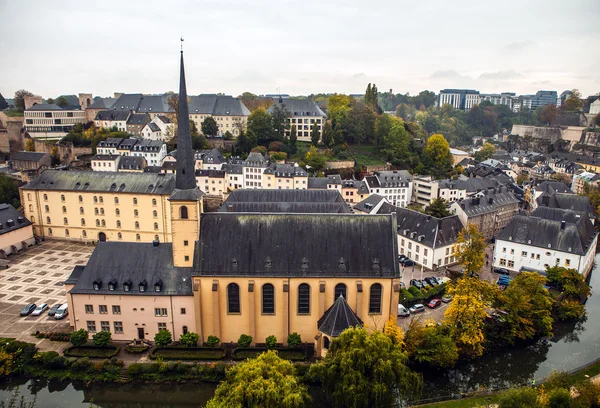 Vista aérea de la ciudad de Luxemburgo —  Fotos de Stock