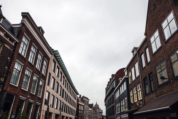 Traditional residential buildings in Haarlem — Stock Photo, Image