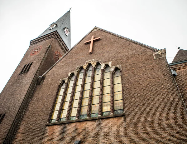 Starożytny Kościół w Haarlem. — Zdjęcie stockowe