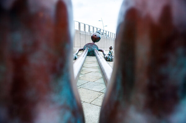 Sculpture garden in Scheveningen