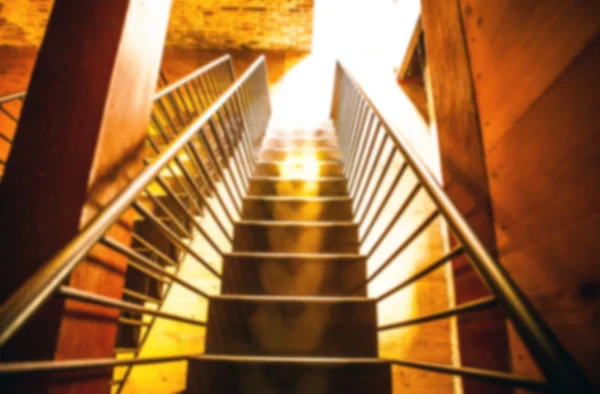 Wooden staircase in house — Stock Photo, Image