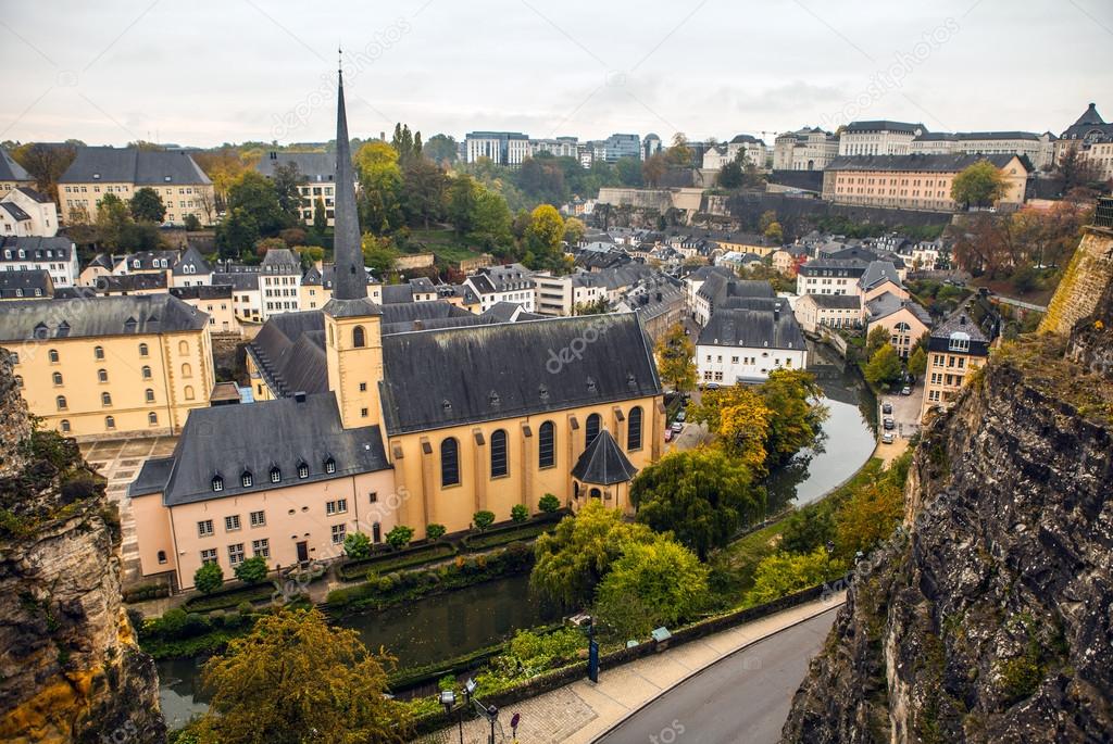 Aerial view of Luxembourg City