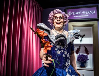 AMSTERDAM, NETHERLANDS - JANUARY 21: Wax famous persons of Madame Tussaud museum on JANUARY 21, 2015 in Amsterdam, Netherlands. It is one of major tourist attraction in Amsterdam.