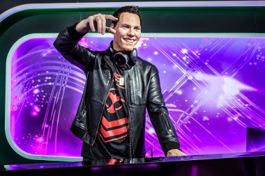 AMSTERDAM, NETHERLANDS - JANUARY 21: Wax famous persons of Madame Tussaud museum on JANUARY 21, 2015 in Amsterdam, Netherlands. It is one of major tourist attraction in Amsterdam.