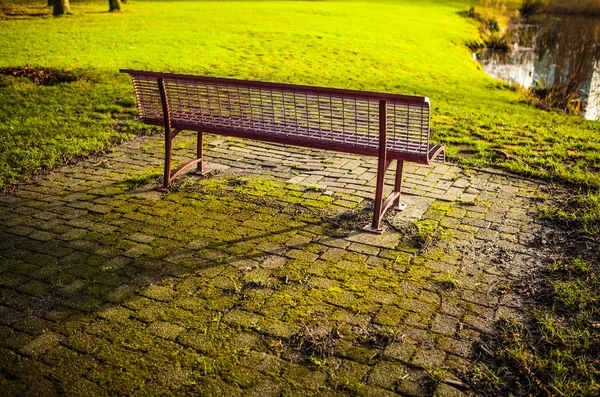 Belos elementos do parque da cidade close-up . — Fotografia de Stock