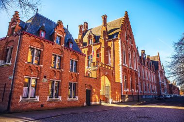 Antik Bina Ortaçağ Brugge, Belçika.