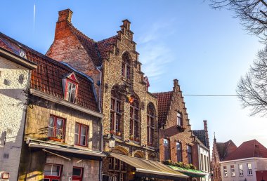 Antik Bina Ortaçağ Brugge, Belçika.