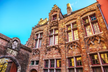 Antik Bina Ortaçağ Brugge, Belçika.