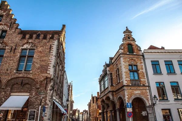 Ancient building of medieval Brugge, Belgium. — Stock Photo, Image