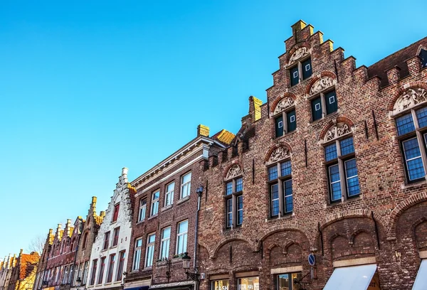 Ancient building of medieval Brugge, Belgium. — Stock Photo, Image