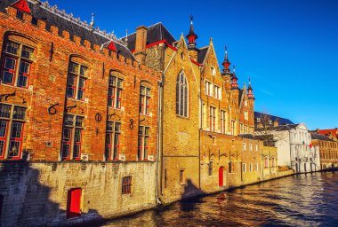 Antik Bina Ortaçağ Brugge, Belçika.