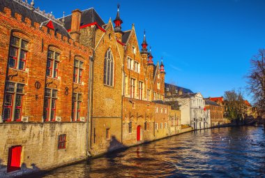 Antik Bina Ortaçağ Brugge, Belçika.