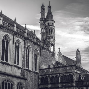 Antik Bina Ortaçağ Brugge, Belçika.