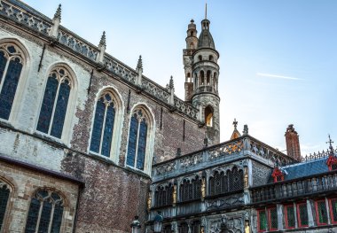 Antik Bina Ortaçağ Brugge, Belçika.