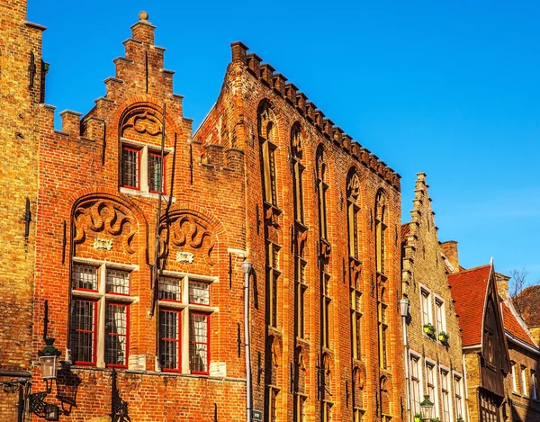 Ancient building of medieval Brugge, Belgium. — Stock Photo, Image