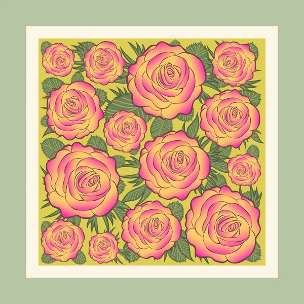 Turuncu gül vektör