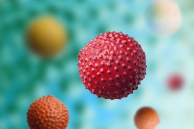 Çok renkli bir arka plan hücrelerdeyse