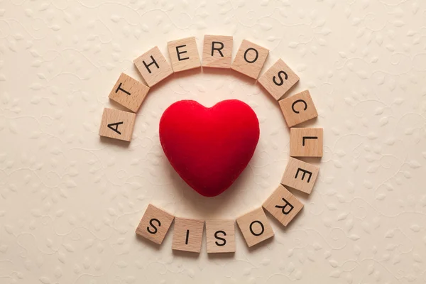 Атеросклероз з серцем — стокове фото