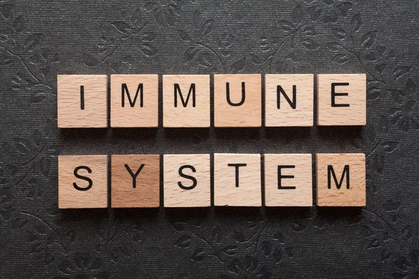 Sistema inmunológico en negro — Foto de Stock