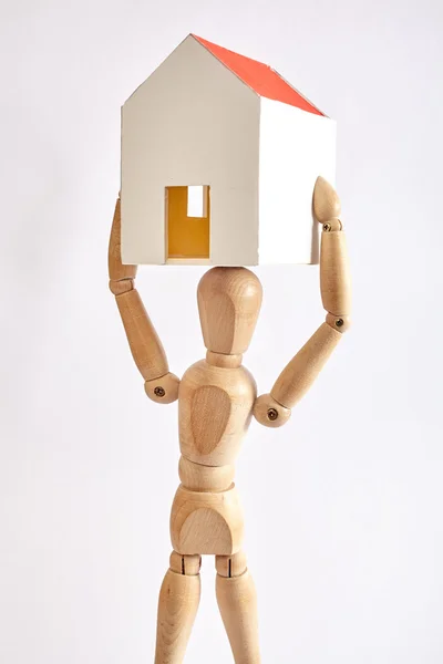 Home concept met dummy — Stockfoto