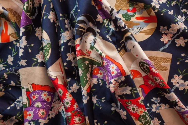 Фон японской ткани — стоковое фото