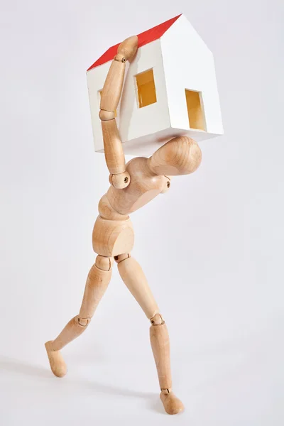 Home concept met dummy — Stockfoto