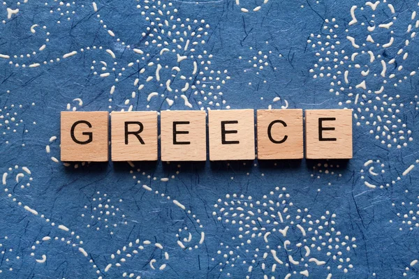 Greece concept with letters — Stock Photo, Image