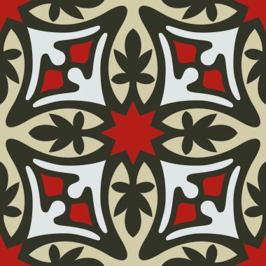 Barcelona Dekoratif Retro Döşeme - Encaustic Vintage Döşeme Döşeme Mozaiği