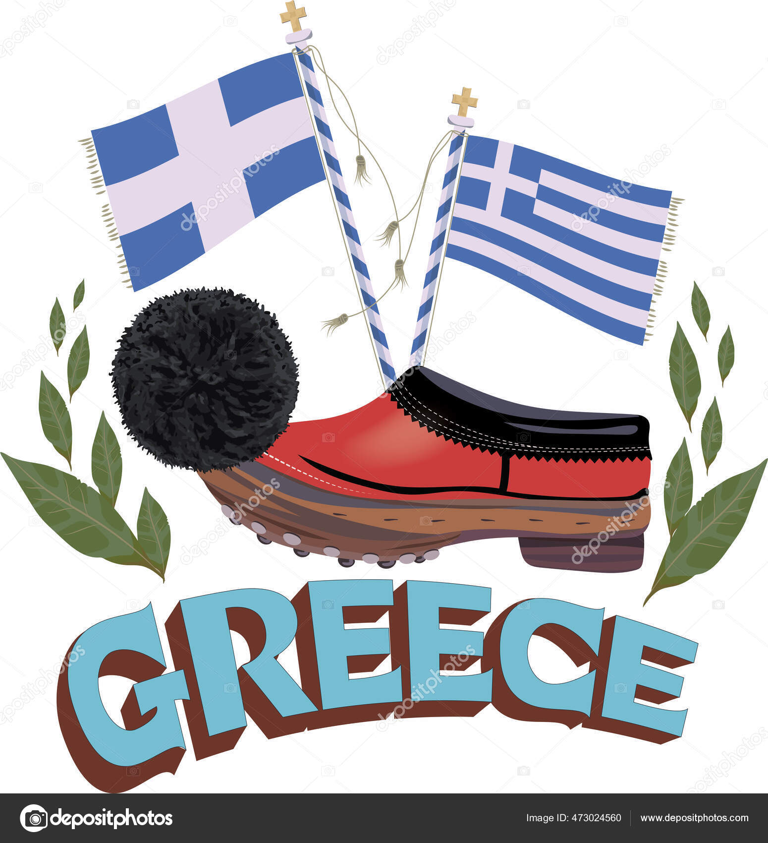 Griechenland Flagge Fahne griechisch | Poster