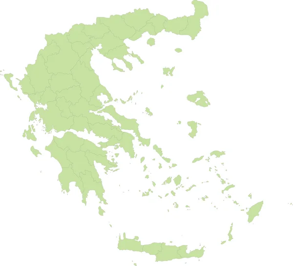 ギリシャ地図 — ストックベクタ