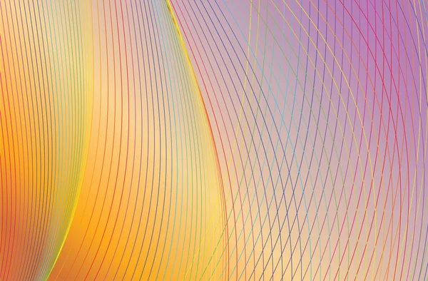 Fond abstrait avec des lignes colorées. — Image vectorielle