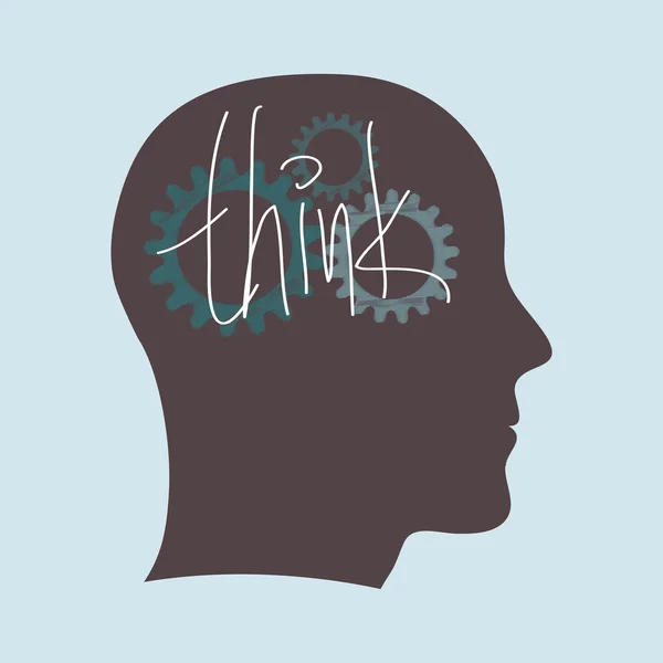 Μυαλό μηχανή - Think — Διανυσματικό Αρχείο