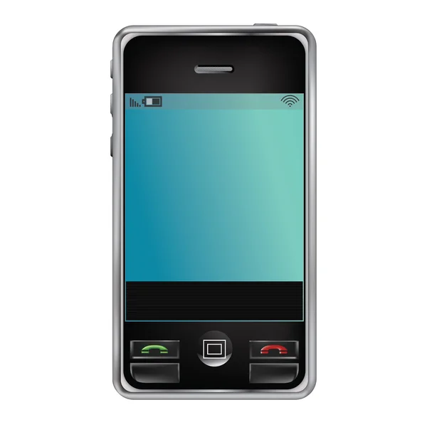 Smartphone, telefon komórkowy na białym tle — Wektor stockowy
