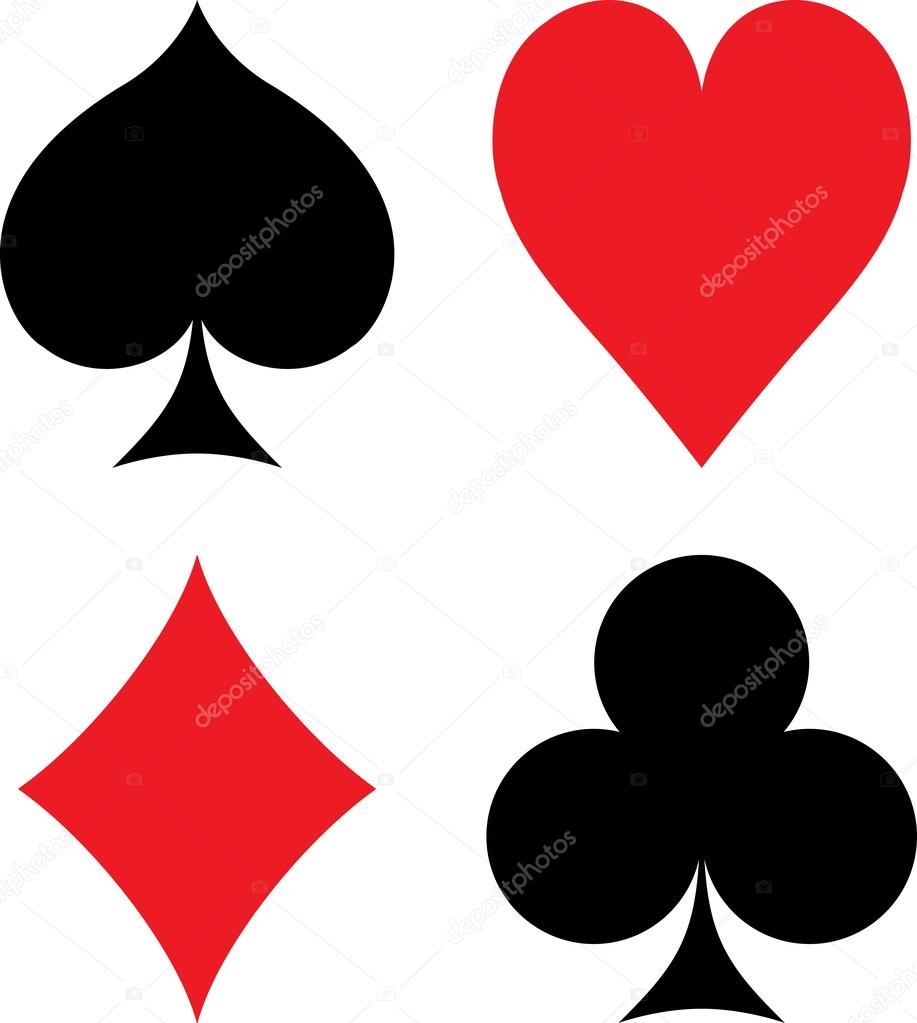 Symbols of playing cards
