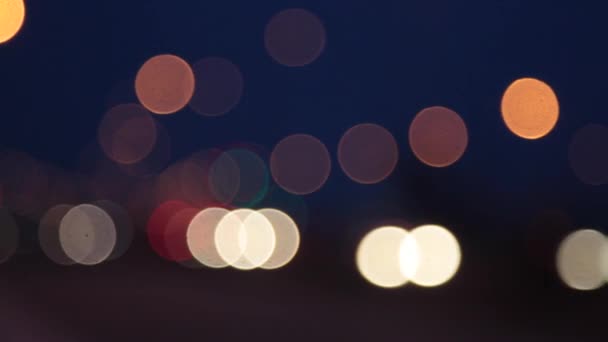 Bokeh φώτα φόντο — Αρχείο Βίντεο